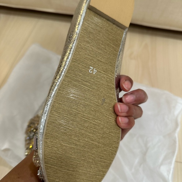 Bling-bling wedding dress flat shoes eur42 - Picture 2 of 11